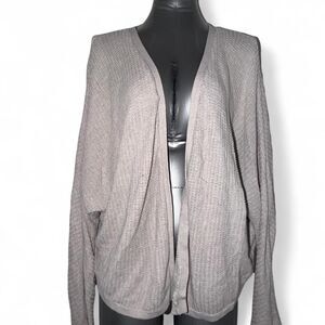 Unbranded Women's Grey and Brown Cardigan